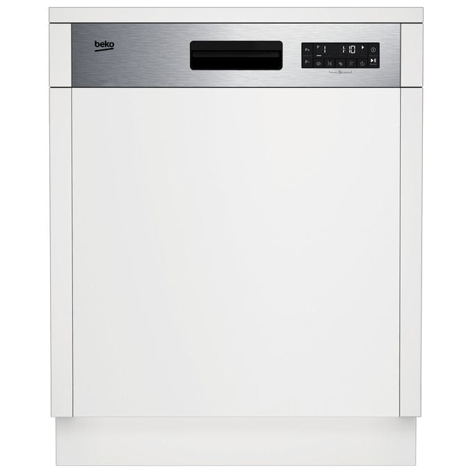 Beko BDSN26430X b300 Lavastoviglie a scomparsa parziale 14 coperti Classe D 45 dB SelfDry (82x60x57 cm) colore Inox