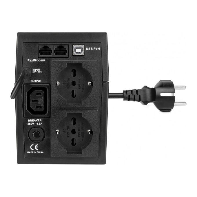 Vultech gruppo di continuita' line interactive 1050va 560w 3 prese usb per computer