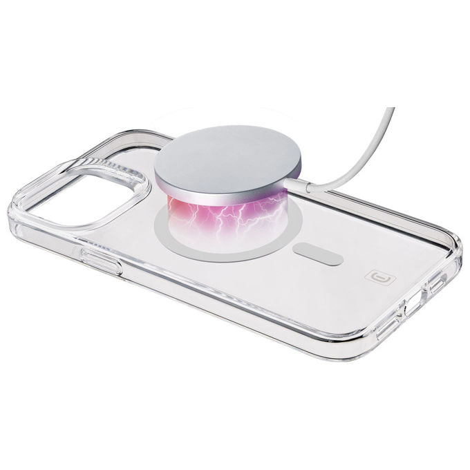 Cellularline custodia trasparente per iPhone 15 Pro con MagSafe resistente antiurto