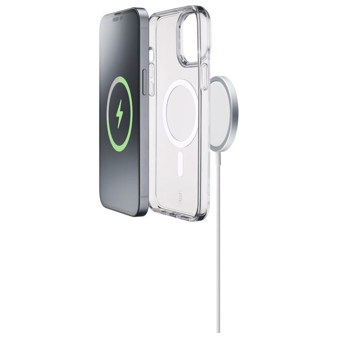 Cellularline custodia trasparente per iPhone 15 Pro con MagSafe resistente antiurto