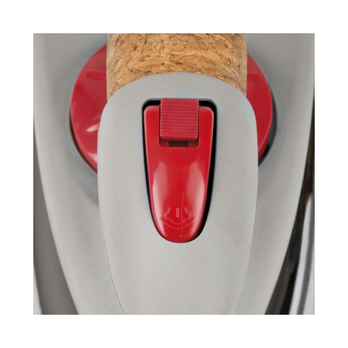 Girmi ST0300 Ferro da Stiro con Caldaia 2000W Serbatoio 700 cc Pressione 2,5-3 bar Piastra Alluminio Impugnatura Sughero