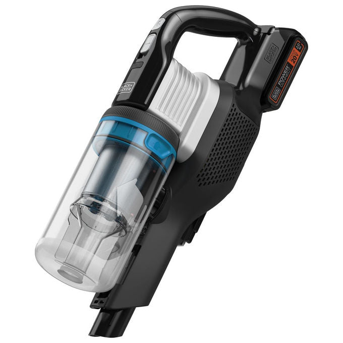 Black and Decker BHFEB520D1 PowerSeries Extreme Aspirapolvere a bastone 2 in 1 senza filo 20V 56 min autonomia ciclonico senza sacchetto colore Nero