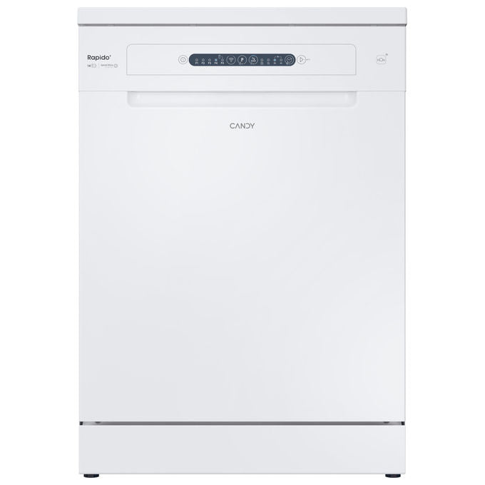 Candy CF 4E7L0W Rapido Lavastoviglie Libera Installazione 14 coperti Classe E 47 dB Wi-Fi Bluetooth (85x60x60 cm) colore Bianco