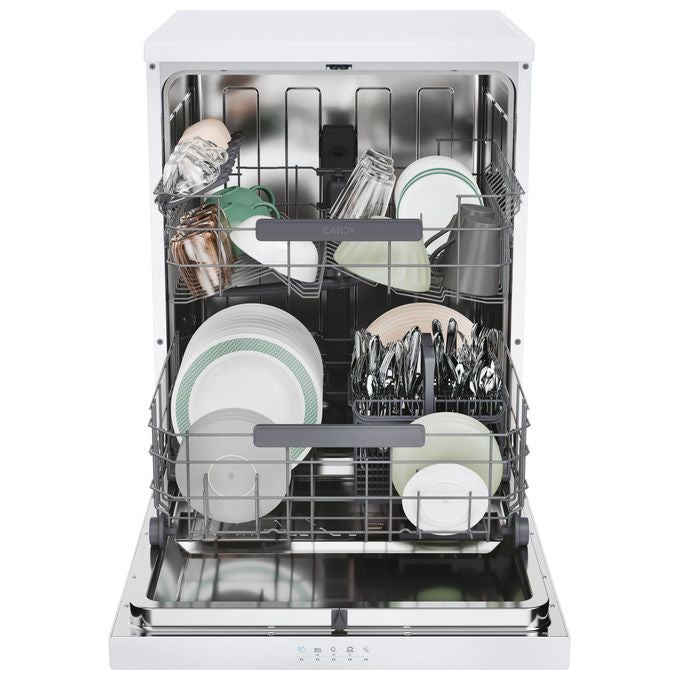 Candy CF 4E7L0W Rapido Lavastoviglie Libera Installazione 14 coperti Classe E 47 dB Wi-Fi Bluetooth (85x60x60 cm) colore Bianco