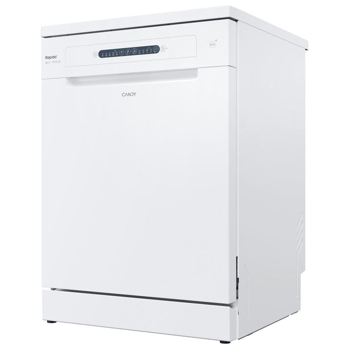 Candy CF 4E7L0W Rapido Lavastoviglie Libera Installazione 14 coperti Classe E 47 dB Wi-Fi Bluetooth (85x60x60 cm) colore Bianco