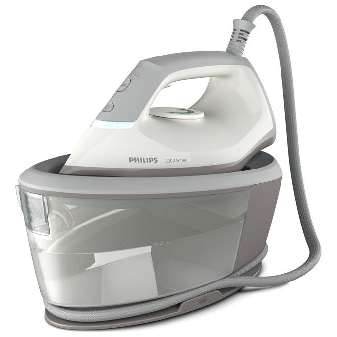 Philips PSG2000-80 Serie 2000 Ferro da stiro con caldaia 2400W 1.4L 6 bar Piastra in Ceramica colore Grigio Bianco