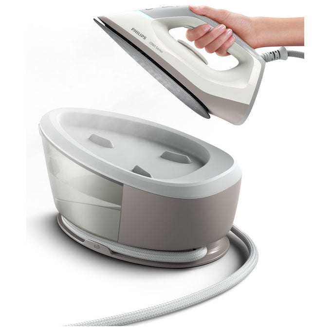 Philips PSG2000-80 Serie 2000 Ferro da stiro con caldaia 2400W 1.4L 6 bar Piastra in Ceramica colore Grigio Bianco