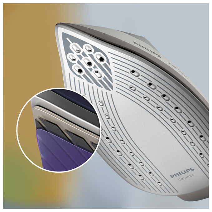 Philips PSG2000-80 Serie 2000 Ferro da stiro con caldaia 2400W 1.4L 6 bar Piastra in Ceramica colore Grigio Bianco