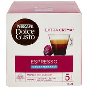 Nescafe Dolce Gusto capsule espresso decaffeinato 100% arabica intensita 5 16 pezzi