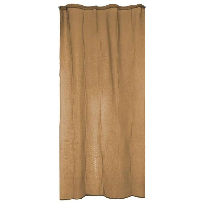 Irs zanzariera a tenda e drop per porte 150x250 cm marrone poliestere rinforzata