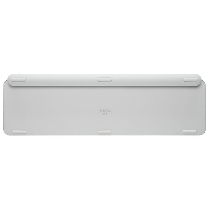 Logitech mx keys s tastiera wireless qwerty retroilluminata alluminio e bianco italiano
