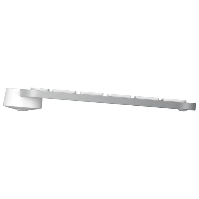 Logitech mx keys s tastiera wireless qwerty retroilluminata alluminio e bianco italiano