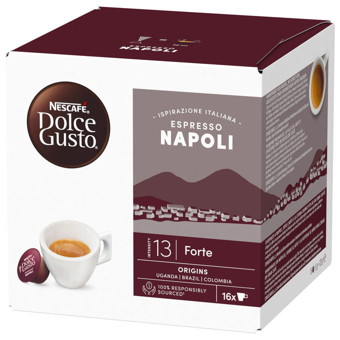 Nescafe Dolce Gusto capsule caffe Espresso Napoli intensita massima 16 pezzi