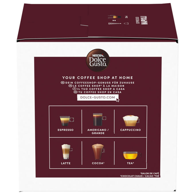 Nescafe Dolce Gusto capsule caffe Espresso Napoli intensita massima 16 pezzi
