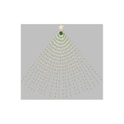 Lotti 68988 Tenda Mantello con 440 LED Multicolore RGB Effetti Pixel Controller e Telecomando IP44 per Interno Esterno colore Verde
