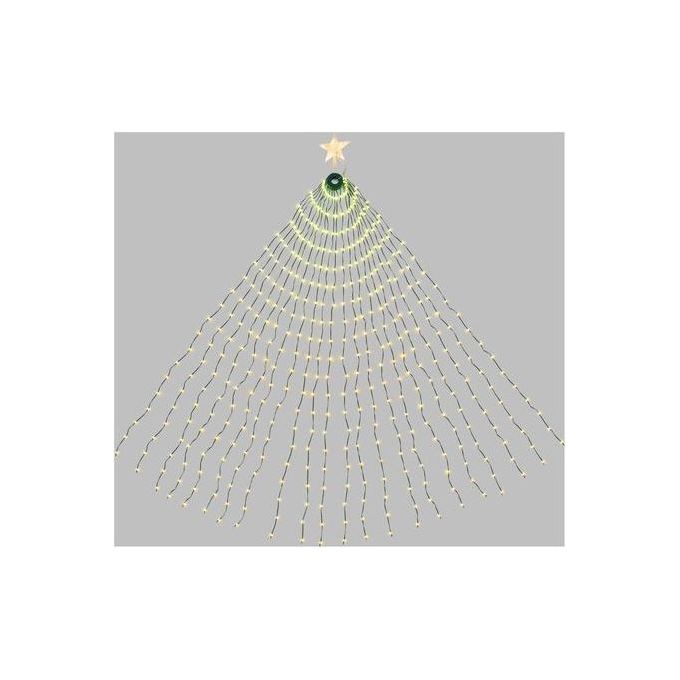 Lotti 68988 Tenda Mantello con 440 LED Multicolore RGB Effetti Pixel Controller e Telecomando IP44 per Interno Esterno colore Verde