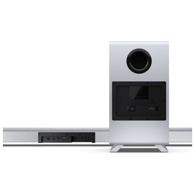 Sharp HT-SBW55121(SL) Soundbar 5.1.2 canali 212 W con Subwoofer Wireless colore Argento