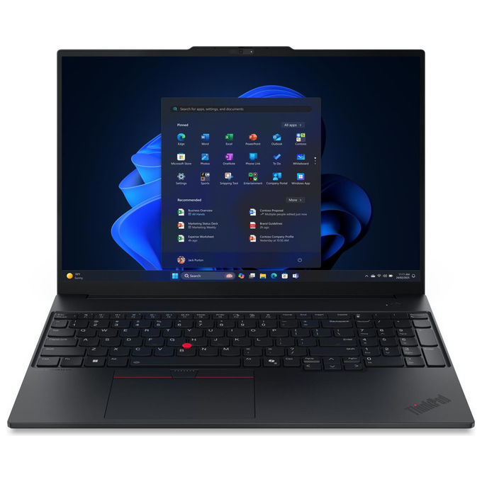 Lenovo 21SR000NIX ThinkPad E16 Gen 3 Intel Core Ultra 7 16GB 512GB SSD WUXGA Windows 11 Pro Nero