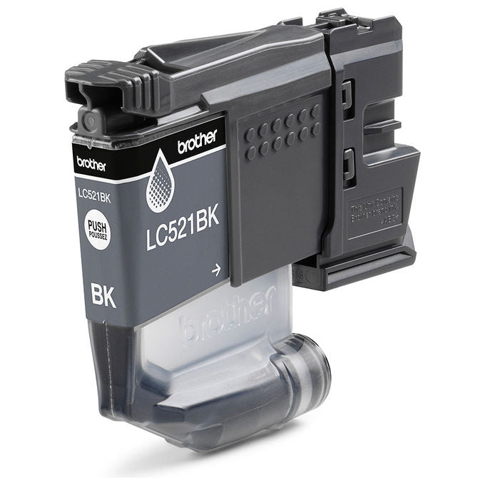 Brother LC521BK Cartuccia Inchiostro Originale 500 Pagine per DCP-J1260W DCP-J1310DW DCP-J1360DW DCP-J1460DW colore Nero