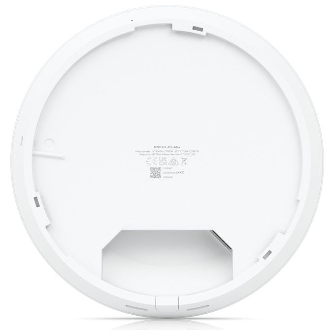 Ubiquiti U7-PRO-MAX UniFi Access Point Wi-Fi 7 Tri-Band 5700 Mbit-s PoE 2.4 5 6 GHz colore Bianco