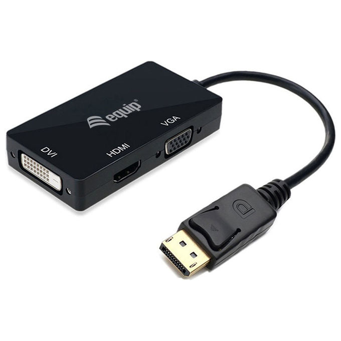 Equip Adattatore DisplayPort a VGA HDMI DVI