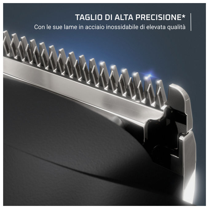 Rowenta Stylis TN2804 Tagliacapelli Professionale Nero Argento