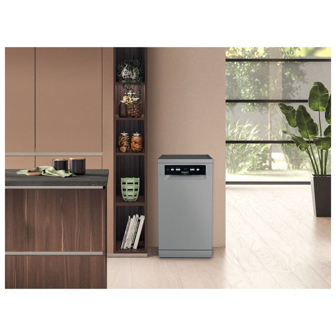 Hotpoint HA3FC10BS7A0S Lavastoviglie Libera Installazione 10 coperti Classe C 42 dB Aquastop (85x45x59 cm) colore Acciaio Inox