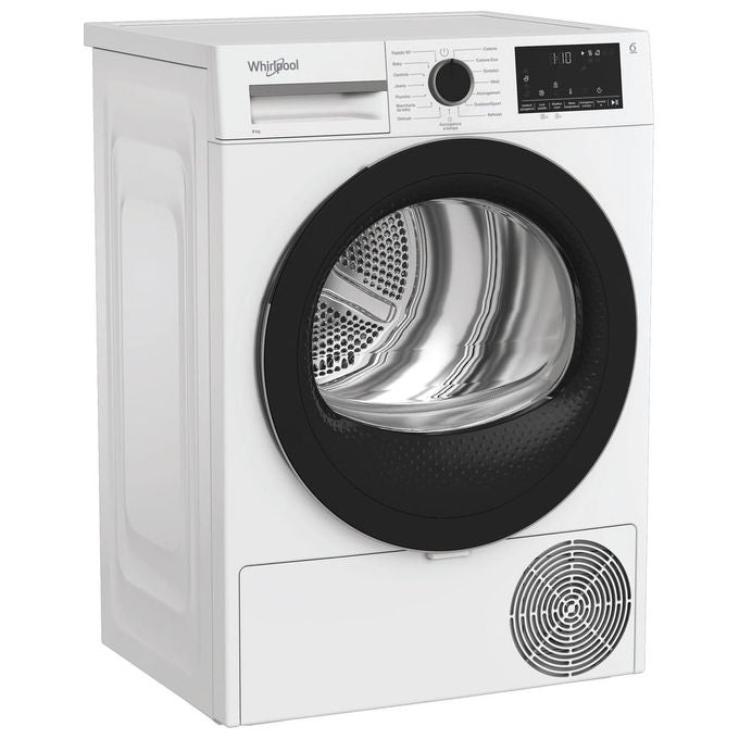 Whirlpool C WD 83M WBS IT Asciugatrice Pompa di Calore 8 Kg Classe D 6TH SENSE 64 dB (85x60x55 cm) colore Bianco