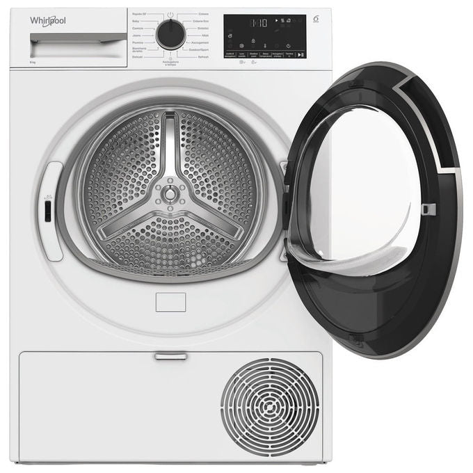 Whirlpool C WD 83M WBS IT Asciugatrice Pompa di Calore 8 Kg Classe D 6TH SENSE 64 dB (85x60x55 cm) colore Bianco