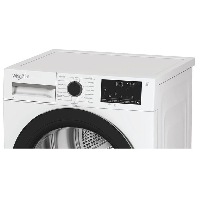 Whirlpool C WD 83M WBS IT Asciugatrice Pompa di Calore 8 Kg Classe D 6TH SENSE 64 dB (85x60x55 cm) colore Bianco