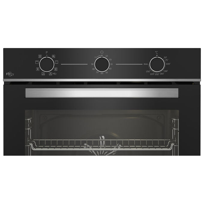 Beko BBIMA13100X b100 Forno da incasso Elettrico 72 L Classe A AirFry 8 Funzioni Wi-Fi HomeWhiz (59,5x59,5x56,7 cm) colore Nero