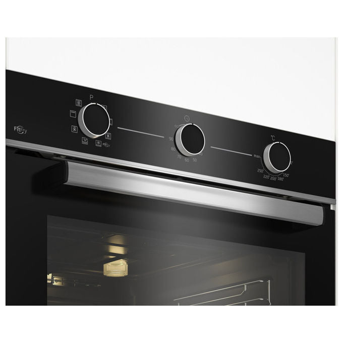Beko BBIMA13100X b100 Forno da incasso Elettrico 72 L Classe A AirFry 8 Funzioni Wi-Fi HomeWhiz (59,5x59,5x56,7 cm) colore Nero