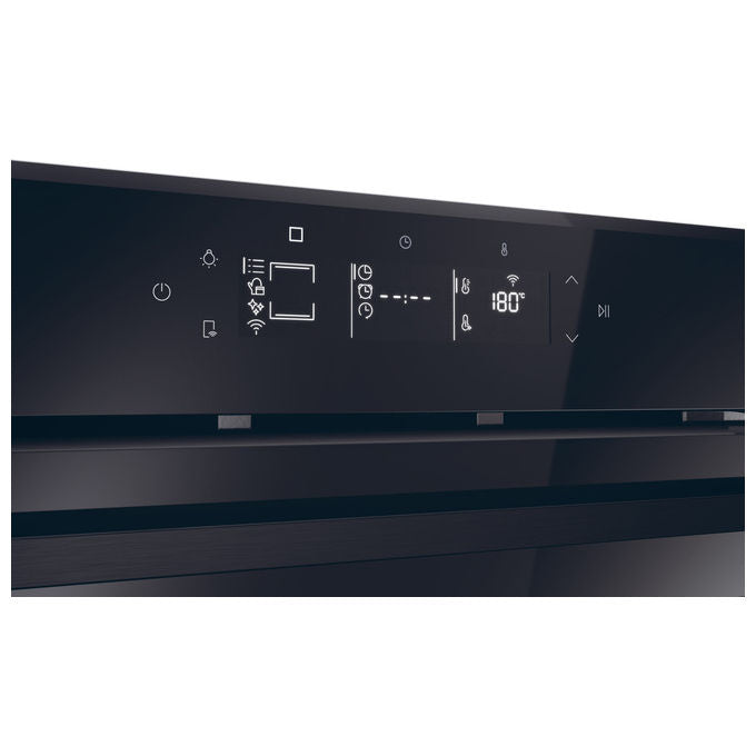 Haier H6ID25G3YTB1 ID Serie 2 Forno da incasso Elettrico Multifunzione 78 L Classe A++ Pirolitico AirFry Wi-Fi (59,5x54,8x59,5 cm) colore Nero