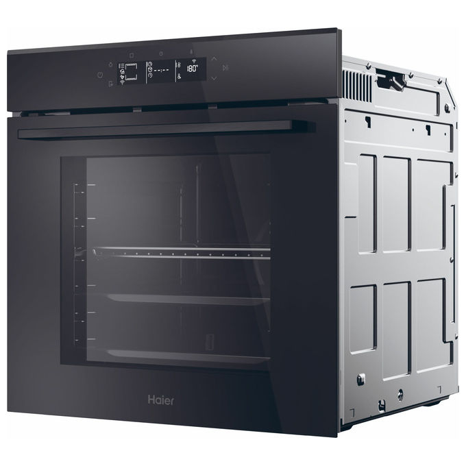 Haier H6ID25G3YTB1 ID Serie 2 Forno da incasso Elettrico Multifunzione 78 L Classe A++ Pirolitico AirFry Wi-Fi (59,5x54,8x59,5 cm) colore Nero
