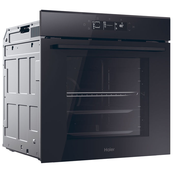 Haier H6ID25G3YTB1 ID Serie 2 Forno da incasso Elettrico Multifunzione 78 L Classe A++ Pirolitico AirFry Wi-Fi (59,5x54,8x59,5 cm) colore Nero