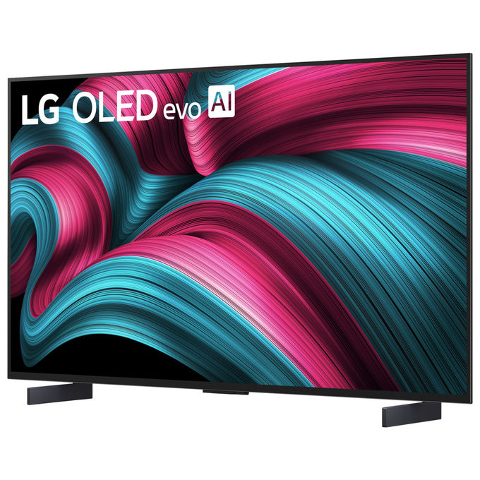 LG OLED42C55LA Serie C5 Smart TV OLED evo 42'' 4K Ultra HD webOS 25 α9 Gen8 AI Dolby Vision 4x HDMI 2.1 120Hz colore Nero
