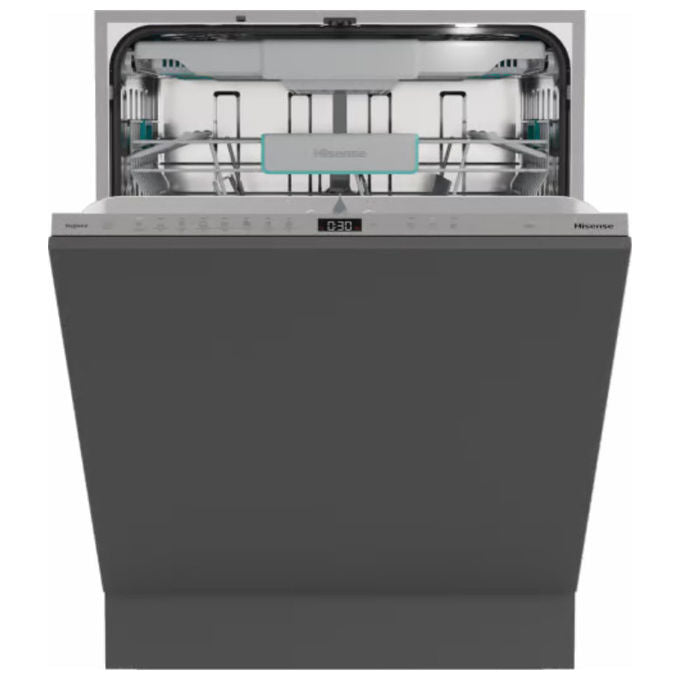 Hisense HV663A65 Lavastoviglie Incasso 16 coperti Classe A 41 dB Terzo Cestello AutoDry Inverter (82x60x55,5 cm) colore Inox