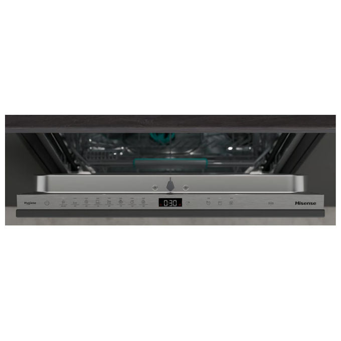 Hisense HV663A65 Lavastoviglie Incasso 16 coperti Classe A 41 dB Terzo Cestello AutoDry Inverter (82x60x55,5 cm) colore Inox