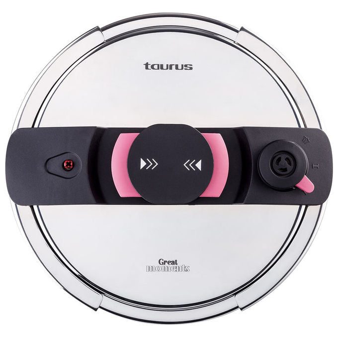 Taurus 988055000 Great Moments Superrapid Pentola a pressione 6 L 5 sistemi di sicurezza compatibile induzione colore Nero