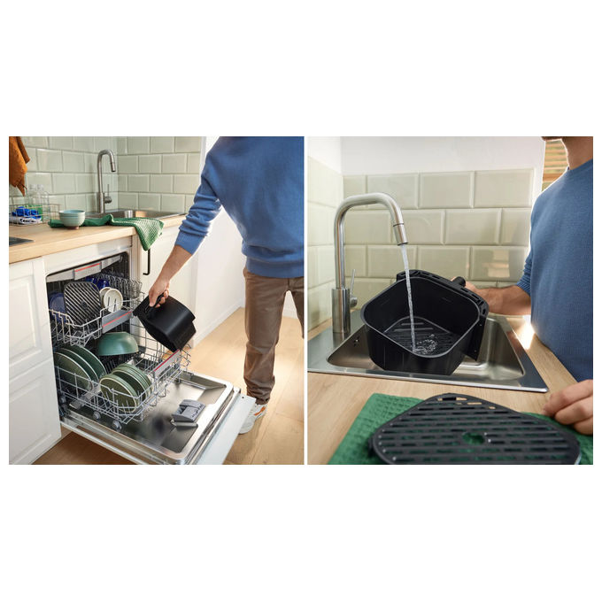 Bosch MAF462B1 Serie 4 Friggitrice ad aria 6.1 L 2050 W 9 programmi Display Touch colore Nero