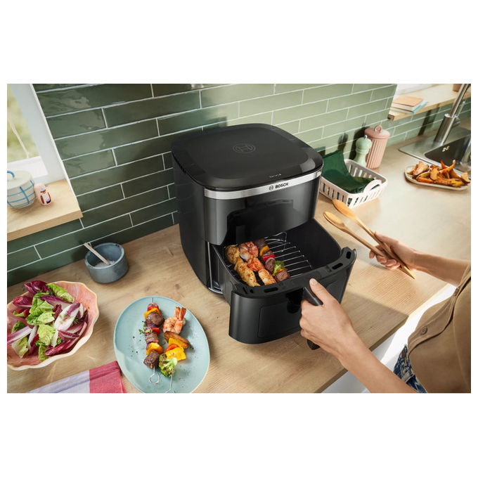 Bosch MAF671B1 Serie 6 Friggitrice ad aria 7,2 L 1800 W 7 Programmi Display Touch colore Nero