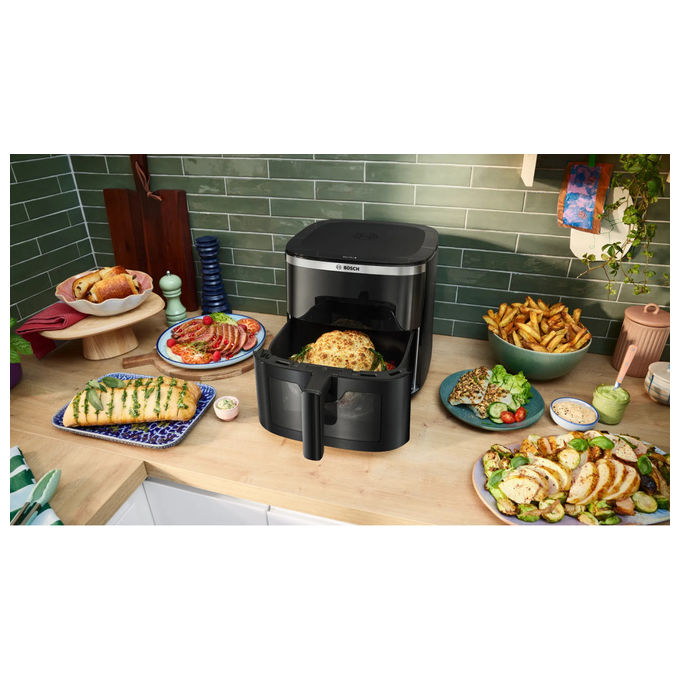 Bosch MAF671B1 Serie 6 Friggitrice ad aria 7,2 L 1800 W 7 Programmi Display Touch colore Nero