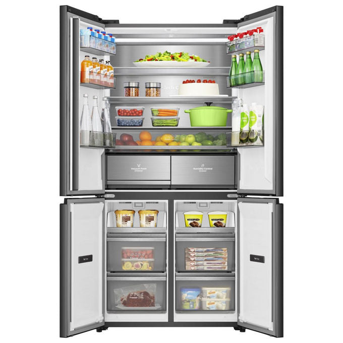 Hisense RQ768N4GBE Frigorifero 4 Porte 591 L 190 cm Classe E 37 dB Total No Frost Multi Air Flow colore Nero