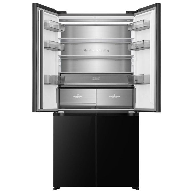Hisense RQ768N4GBE Frigorifero 4 Porte 591 L 190 cm Classe E 37 dB Total No Frost Multi Air Flow colore Nero