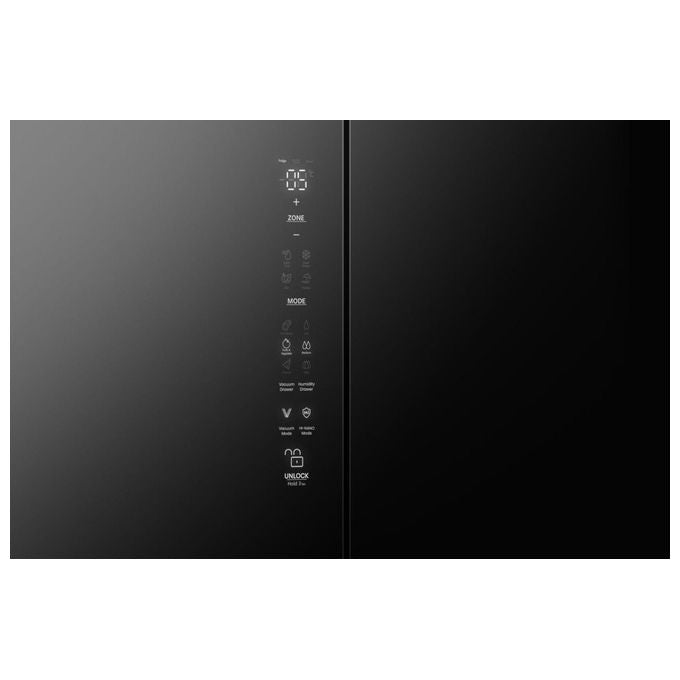 Hisense RQ768N4GBE Frigorifero 4 Porte 591 L 190 cm Classe E 37 dB Total No Frost Multi Air Flow colore Nero