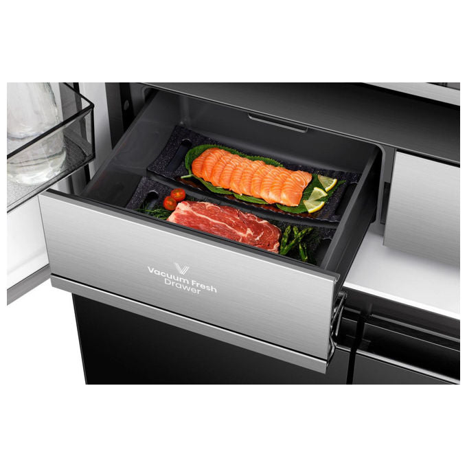 Hisense RQ768N4GBE Frigorifero 4 Porte 591 L 190 cm Classe E 37 dB Total No Frost Multi Air Flow colore Nero