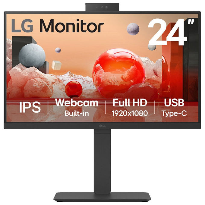 Monitor Pc Lg 24BA850-B 23.8'' Full Hd Nero