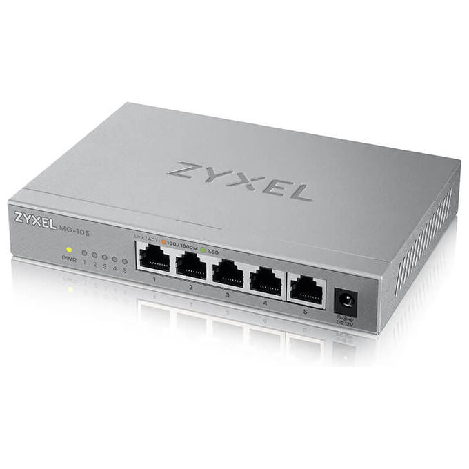 Zyxel XMG-105 Switch Non Gestito 2.5G Ethernet Grigio