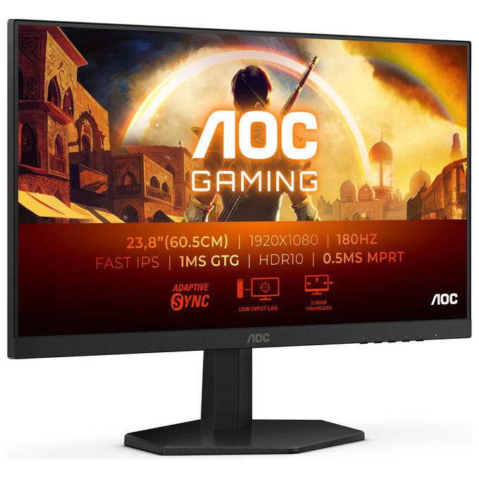 AOC Monitor Gaming 24G42E 24'' Full HD 180Hz Nero