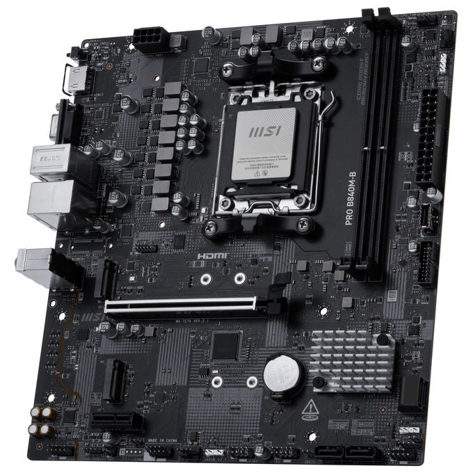 Msi Pro B840M-B Scheda Madre Am5 Micro Atx